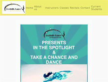 Tablet Screenshot of foothillsdancestudio.com